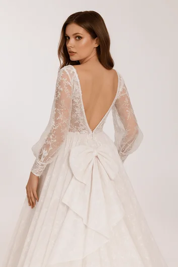 Professional custom bustle alterations with unique dress-specific designs